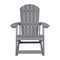 Merrick Lane Atlantic All-Weather Polyresin Adirondack Rocking Chair with Vertical Slats